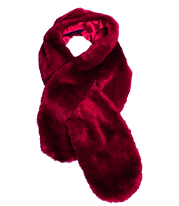 Red velvet scarf