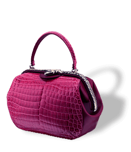 Reddish purple color handbag