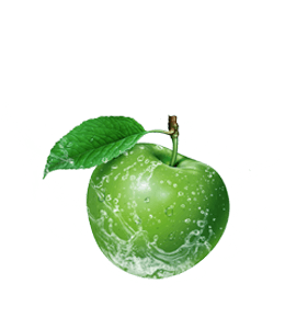 Refreshing green apple