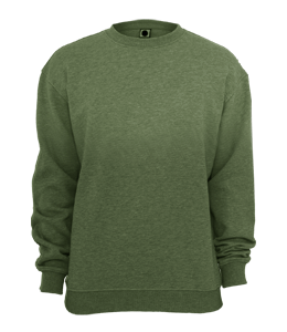 Round neck dark green t-shirt for men