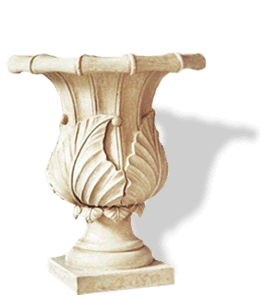 Sandstone carved garden pot