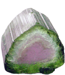 Silver green mineral