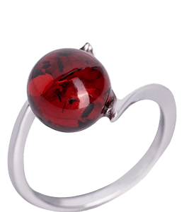 Silver Ring with Garnet