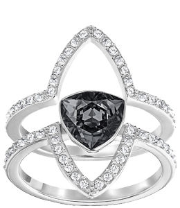 Silver Ring with Precious Gemstones