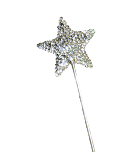 Silver star magic wand