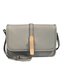 Simple grey color sling bag for girls