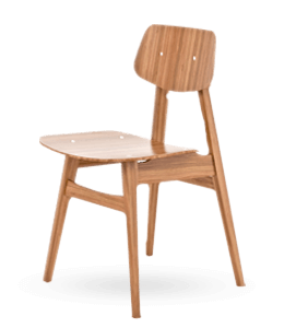 Simple oak wood chair