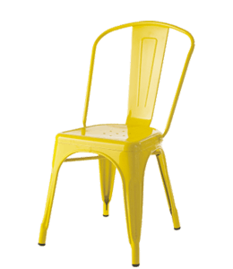 Simple yellow chair