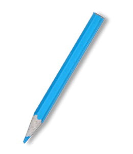 Sky blue color pencil