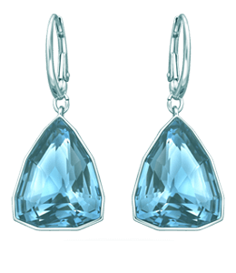 Sky blue color stone earrings