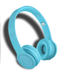 Sky blue color wireless headphone