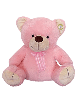 Soft and cute pink color teddy bear