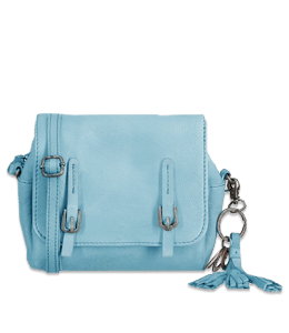Soft blue color ladies sling bag