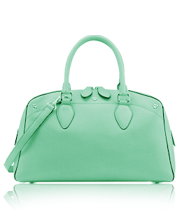 Soft green color handbag for women
