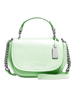 Soft green handbag