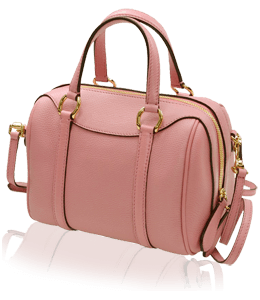 Soft light pink color handbag