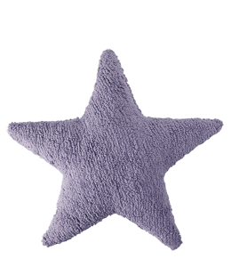 Star shape light purple cushion