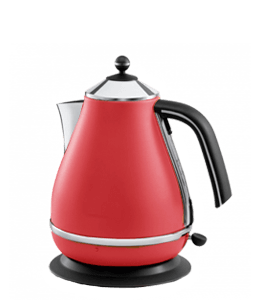 Steel red color electric kettle