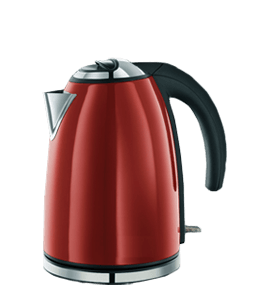 Steel red electric kettle