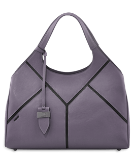 Stylish and elegant purple handbag
