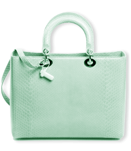 Stylish aqua color handbag for ladies