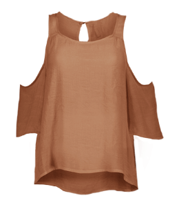 Stylish brown color crop top for ladies