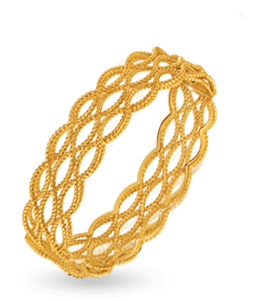 Stylish gold bangle