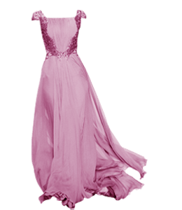 Stylish pink evening gown for ladies