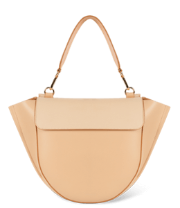 Stylish tan color fashion handbag