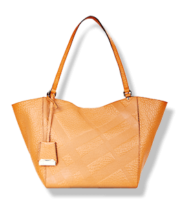 Stylist orange color handbag