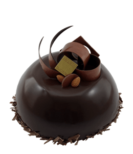 Swirled chocolate cake