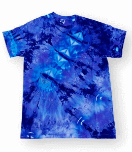 T-shirt Blue Color dyeing