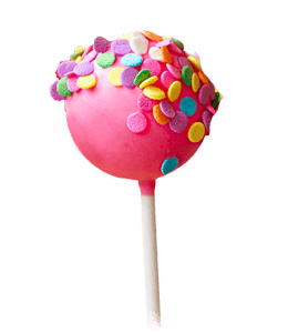 Tasty lollipop with sprinkles