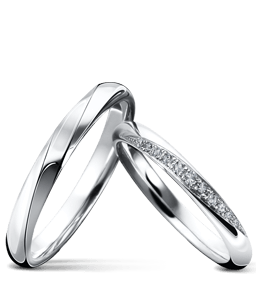 Titanium and Diamond Couple Ring