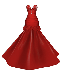 Traditional red gown for women