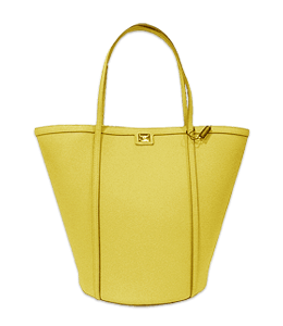 Trendy dull yellow handbag