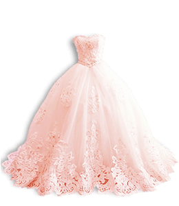 Tulle white color bridal dress