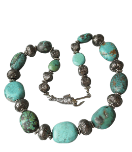 Turquoise tribal beads bracelet