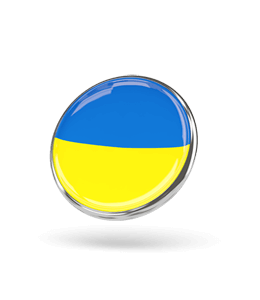Ukraine flag lapel pin