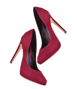 Velvet high-heeled dancing stilettos