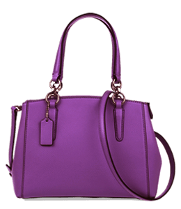 Violet color ladies handbag