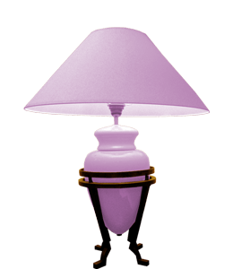 Violet lamp shade