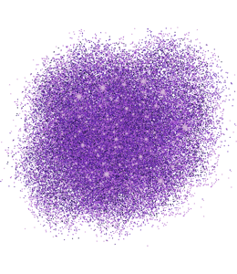 Violet-purple powder and glitter