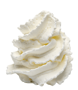 Soft whipped cream