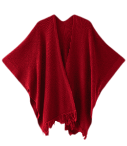 Women poncho woolen