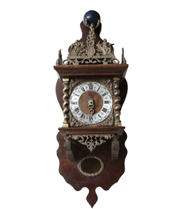 Wooden antique wall clock