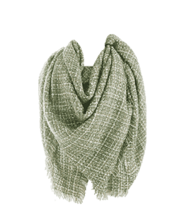 Woolen fringe shawl or scarf