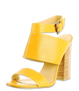 Yellow basic sandal