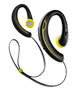 Yellow bluetooth headphone