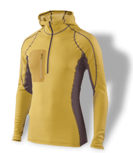 Yellow-gray color full sleeve hoodie